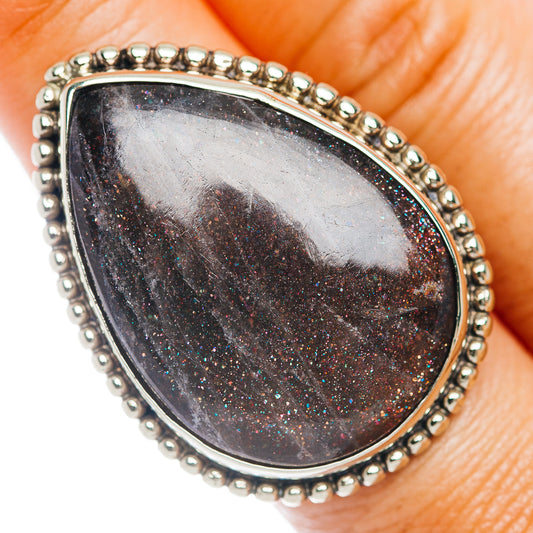 Purple Haze Sunstone Ring Size 8 (German Silver)