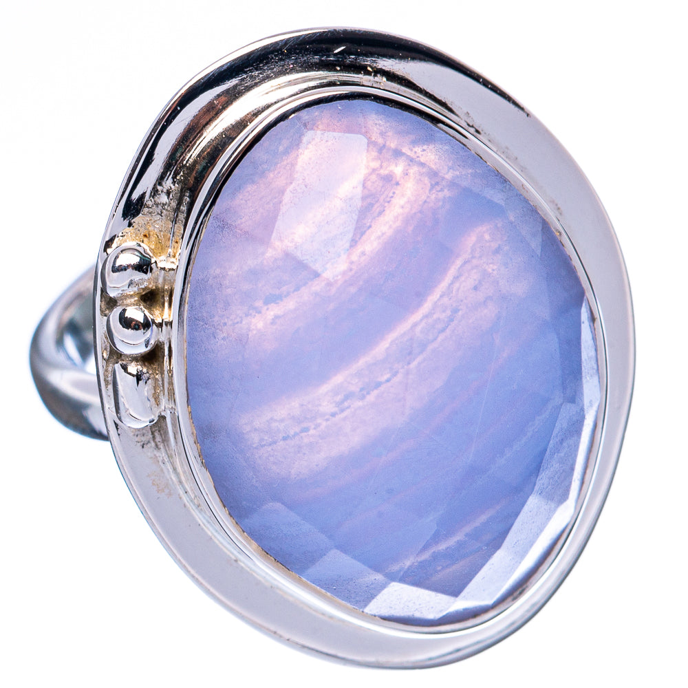 Asc Premium Blue Lace Agate Ring Size 7 (925 Sterling Silver) R3522