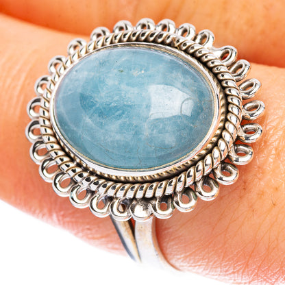 Aquamarine Ring Size 9.75 (925 Sterling Silver) R2325