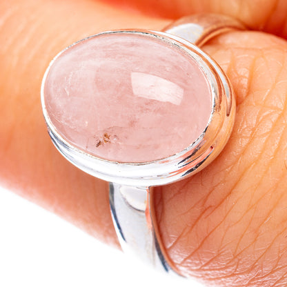 Rare Morganite Ring Size 7.5 (925 Sterling Silver) R2056
