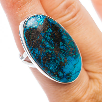 Premium Shattuckite Ring Size 8.5 (.925 Sterling Silver)