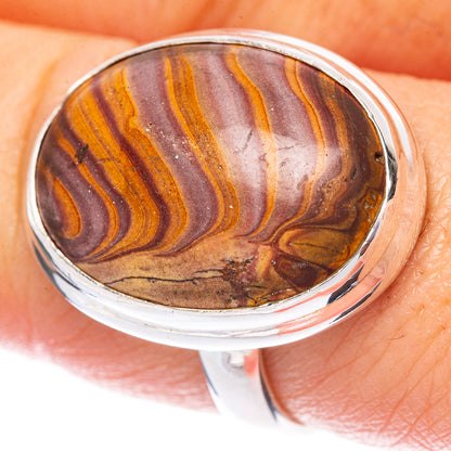 Rainbow Hickoryite Ring Size 8.5 (925 Sterling Silver) R1645