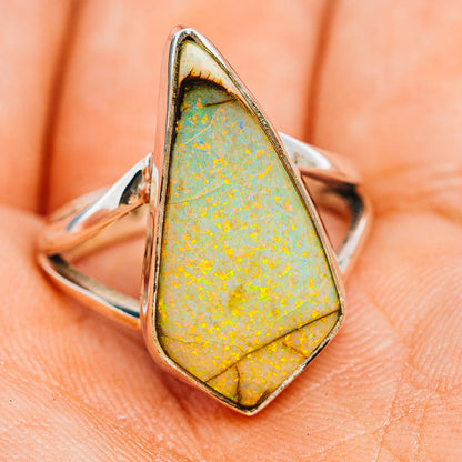Premium Sterling Opal Ring Size 8 (.925 Sterling Silver)
