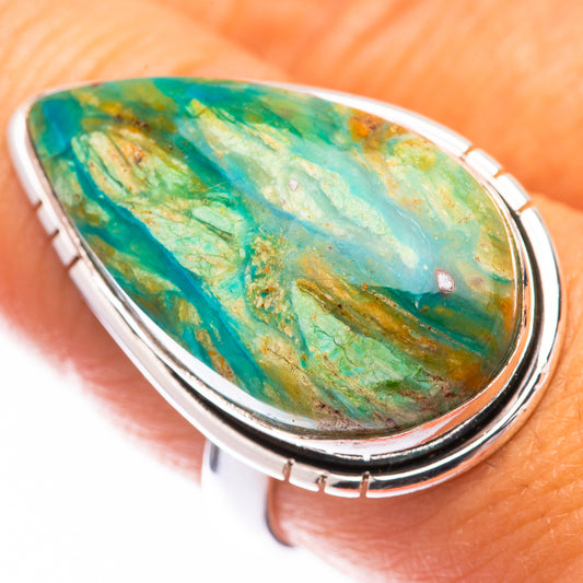 Large Peruvian Opal Ring Size 8 (925 Sterling Silver) R140781