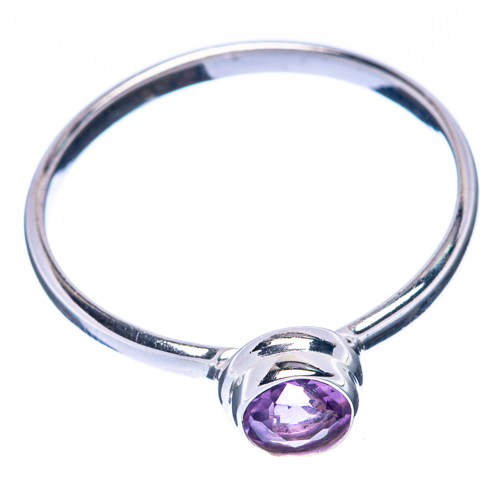 Faceted Amethyst Dainty Ring Size 7.75 (925 Sterling Silver) R145039