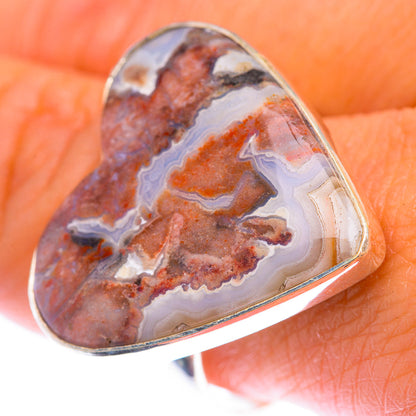 Large Crazy Lace Agate Ring Size 10 (925 Sterling Silver) RING140060