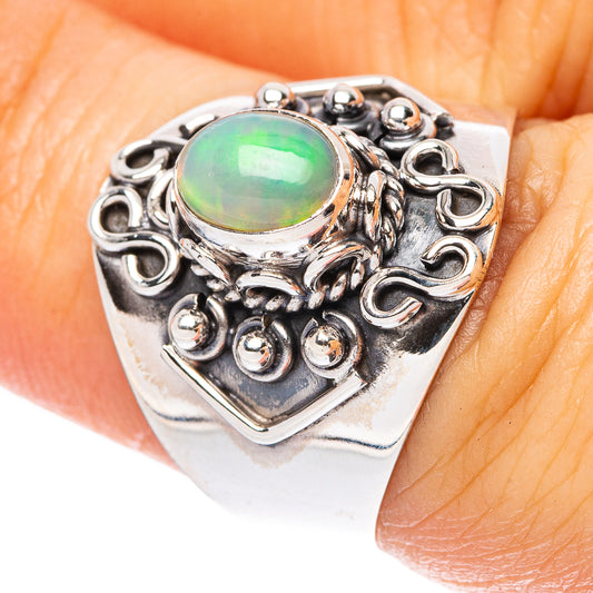 Rare Ethiopian Opal Ring Size 7 (925 Sterling Silver) R4330