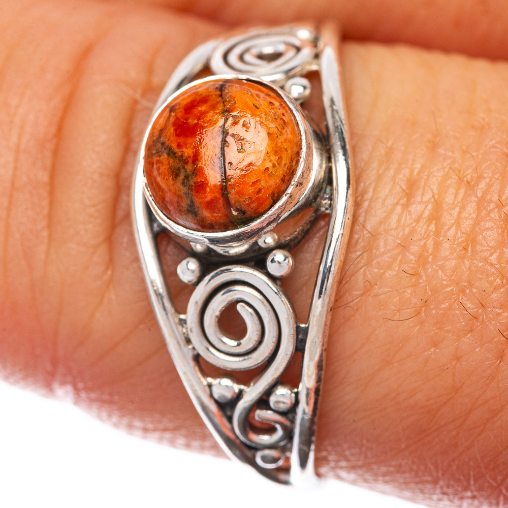 Sponge Coral Dainty Ring Size 9 (925 Sterling Silver) R145211