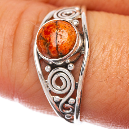 Sponge Coral Dainty Ring Size 9 (925 Sterling Silver) R145211