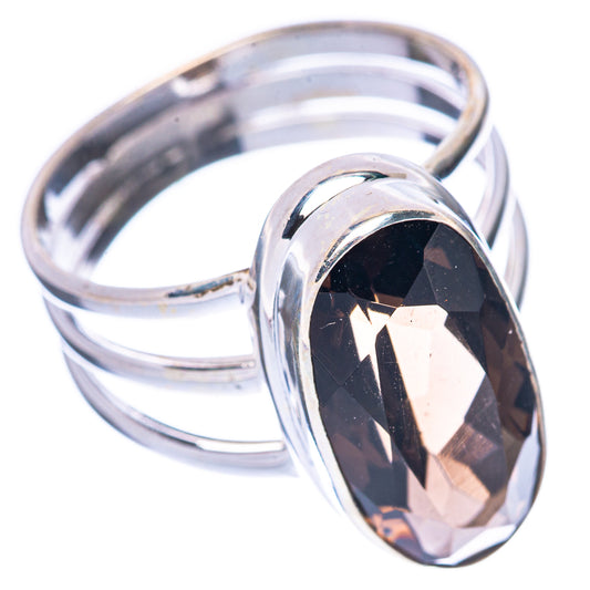 Smoky Quartz Ring Size 8 (925 Sterling Silver) R1690