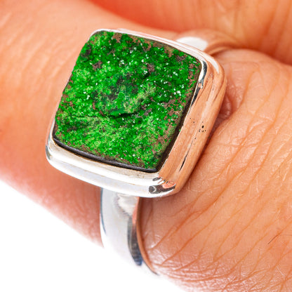 Rare Uvarovite Garnet Ring Size 6.75 (925 Sterling Silver) R1549