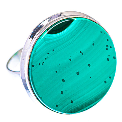 Large Malachite Ring Size 11 (925 Sterling Silver) RING140180