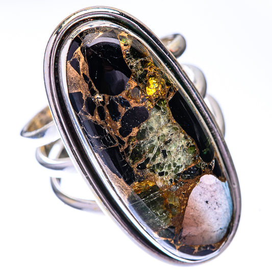 Large Mohave Black Onyx Ring Size 9 (925 Sterling Silver) R140768