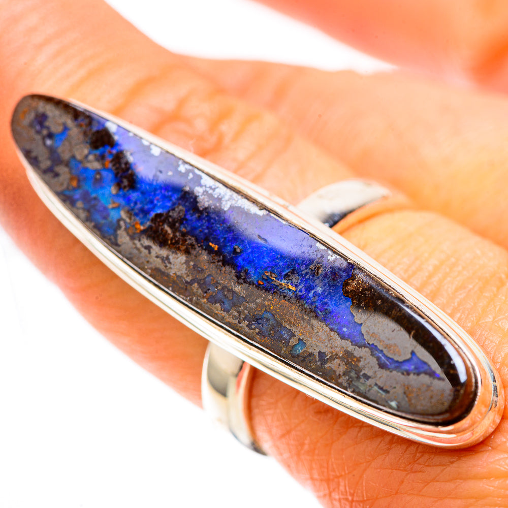 Large Boulder Opal Ring Size 7.75 (925 Sterling Silver) RING137987