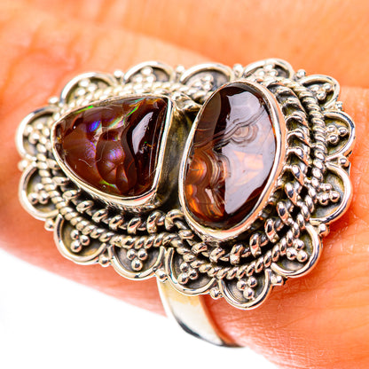 Mexican Fire Agate Ring Size 9 (925 Sterling Silver) RING138325