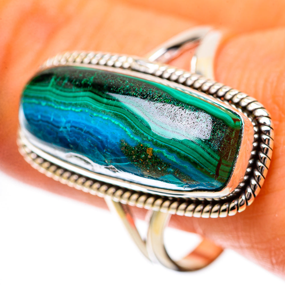 Malachite In Chrysocolla Ring Size 11.5 (925 Sterling Silver) RING139032