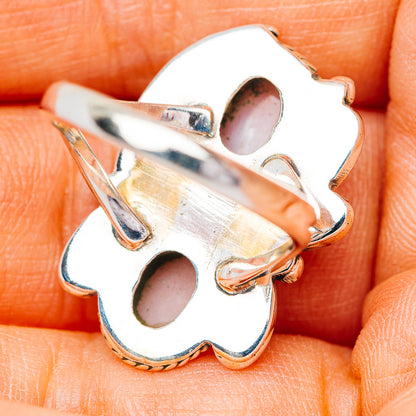 Southwestern Style Pink Opal Ring Size 7 (.925 Sterling Silver)