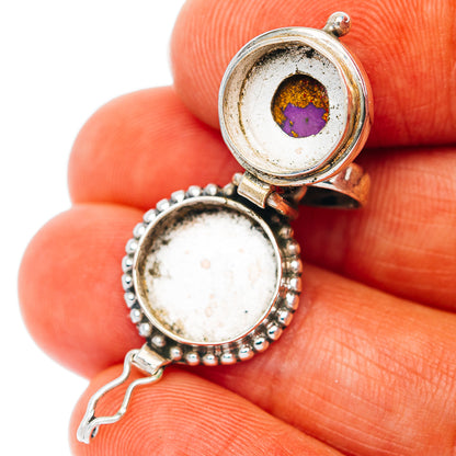 Purple Mojave Turquoise Poison Pendant 1" (.925 Sterling Silver)