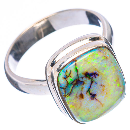 Rare Sterling Opal Ring Size 6.75 (925 Sterling Silver) R4321