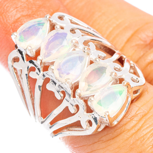 Rare Ethiopian Opal Ring Size 6 (925 Sterling Silver) R7360