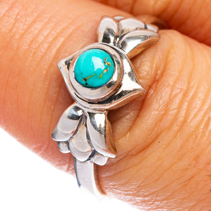Kingman Turquoise Ring Size 7.75 (925 Sterling Silver) R1102