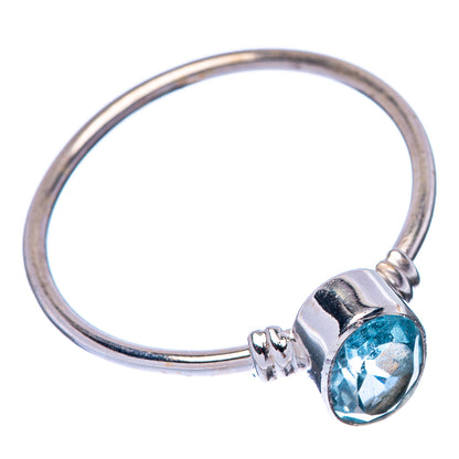 Blue Topaz Dainty Ring Size 7.75 (925 Sterling Silver) R145736