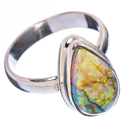 Rare Sterling Opal Ring Size 7 (925 Sterling Silver) R4357