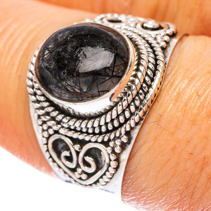 Tourmalinated Quartz Ring Size 8 (925 Sterling Silver) R4058