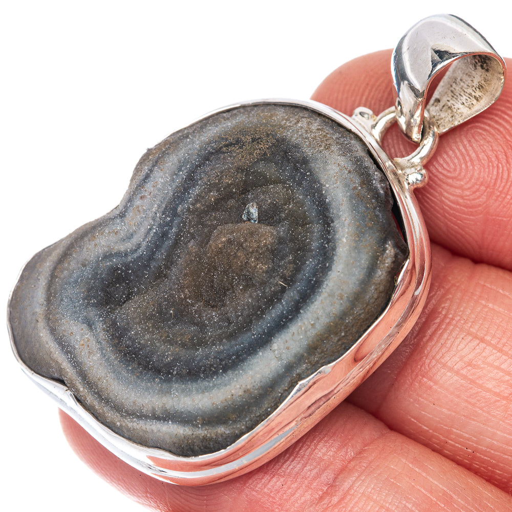 Desert Druzy Pendant 1 5/8" (925 Sterling Silver) P40854