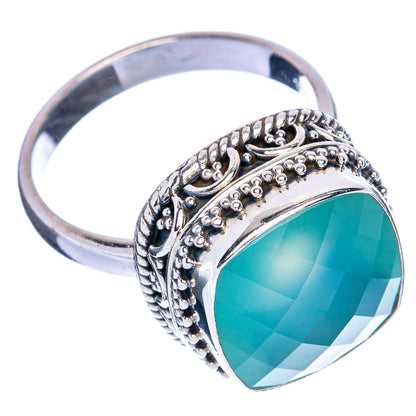Aqua Chalcedony Ring Size 10 (925 Sterling Silver) R144444