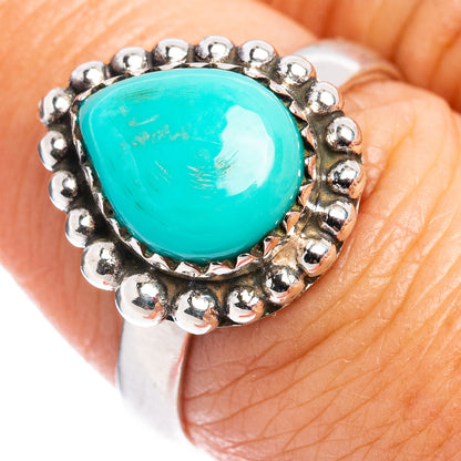 Rare Kingman Turquoise Ring Size 7.5 (.925 Sterling Silver)