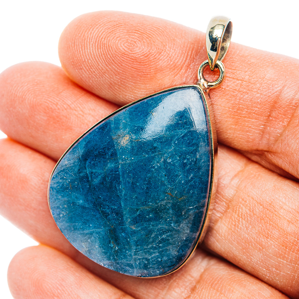 Aquamarine Pendant 1 7/8" (German Silver)