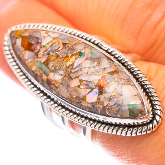 Large Brecciated Ethiopian Opal 925 Sterling Silver Ring Size 6.25 (925 Sterling Silver) RING140396