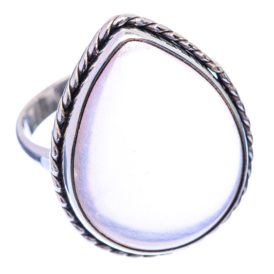 Large Rose Quartz Ring Size 11 (925 Sterling Silver) R140975