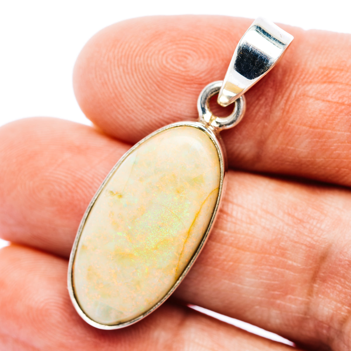 Premium Monarch Opal Pendant 1 1/2" (.925 Sterling Silver)