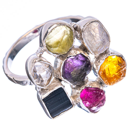 Premium Multi-stone 925 Sterling Silver Ring Size 8.75 Ana Co R3601