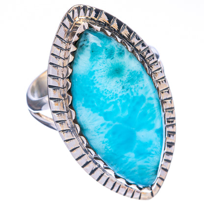 Large Larimar Ring Size 8.75 (925 Sterling Silver) R1330