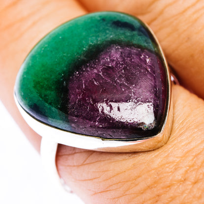 Fire Ruby Zoisite Ring Size 9.25 (.925 Sterling Silver)