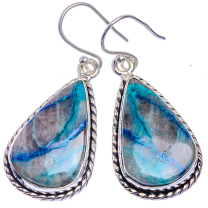Apatite Earrings 1 5/8" (925 Sterling Silver) E433005