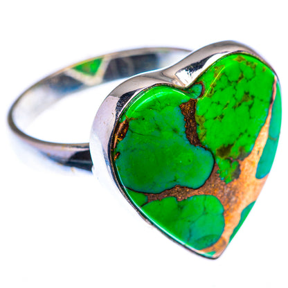 Green Copper Composite Turquoise Ring Size 9 (925 Sterling Silver) RING140148