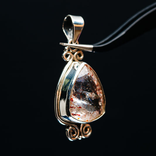 Premium Faceted Lepidocrocite Pendant 1 5/8" (.925 Sterling Silver)
