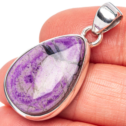 Stichtite Pendant 1 3/8" (925 Sterling Silver) P42517
