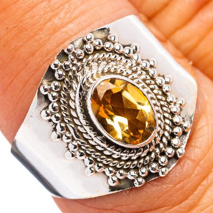 Citrine Ring Size 7 (.925 Sterling Silver)