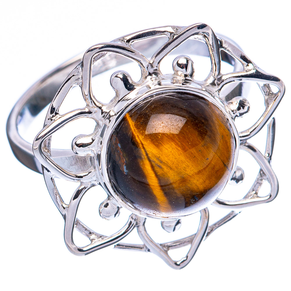 Asc Premium Tiger Eye Ring Size 6.75 (925 Sterling Silver) R3456