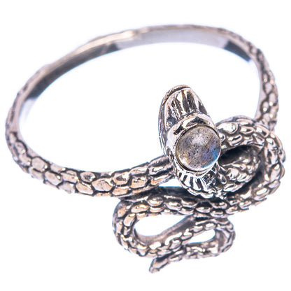 Labradorite Snake 925 Sterling Silver Ring Size 6.75 (925 Sterling Silver) R5458