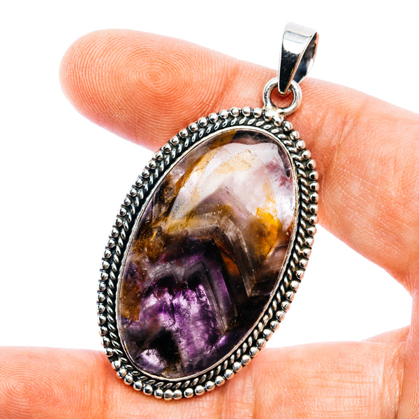 Super 7 Melody Stone Pendant 2 3/8" (.925 Sterling Silver)