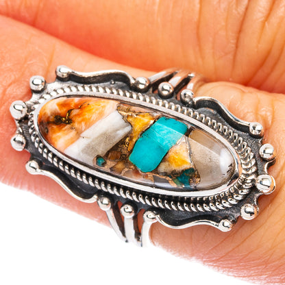 Spiny Oyster Turquoise Ring Size 5.75 (925 Sterling Silver) R4724
