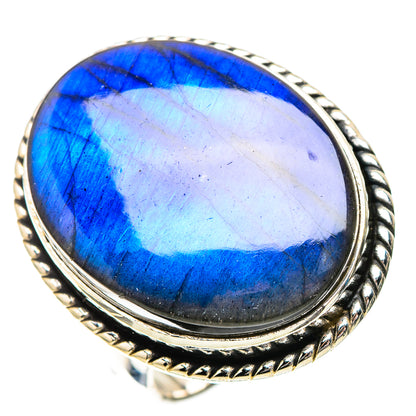 Large Labradorite Ring Size 8.5 (925 Sterling Silver) RING138026