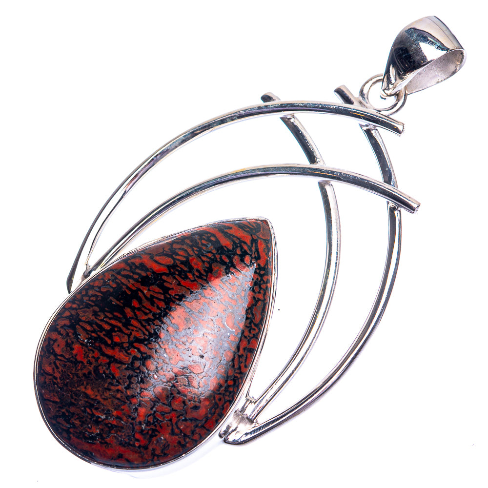 Dinosaur Bone Pendant 2 3/8" (925 Sterling Silver) P39158