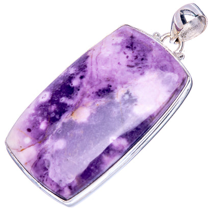 Rare Tiffany Stone Pendant 2" (925 Sterling Silver) P42464